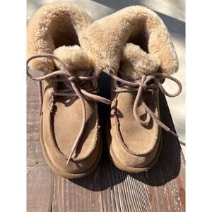 UGG Brown Shearling Ankle Booties